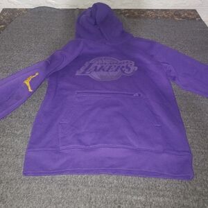Jordan Purple Hoodie with Gold Accent